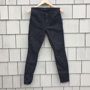 Mother “looker” high waist stretch black pant